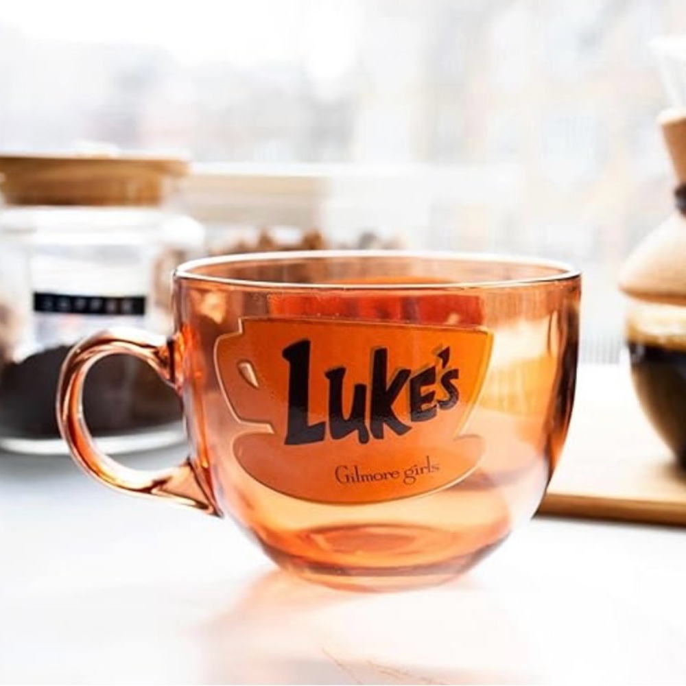 🎉sale🎉 NWT Gilmore Girls Luke's Diner glass 16 oz Coffee Mug